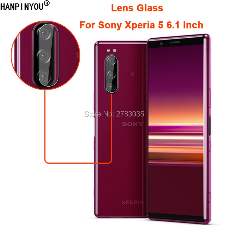 

For Sony Xperia 5 6.1" Clear Ultra Slim Back Camera Lens Protector Rear Camera Len Cover Tempered Glass Protection Film