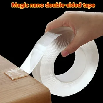 

Multifunction Acrylic Nano Magic Tape Reusable Double Sided Tape Traceless Strong Sticky Adhesive Gel Grip Tape Dropshipping