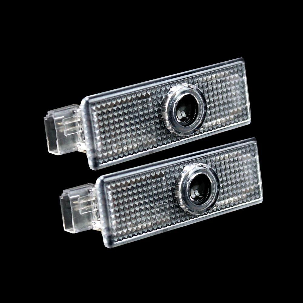 

2pc Car Welcome Light For Audi A3 A1 A6 C6 A4 A5 A7 A8 Q5 Q7 B8 80 for Audi Logo Car Door Light Auto Car Atmosphere Lamp