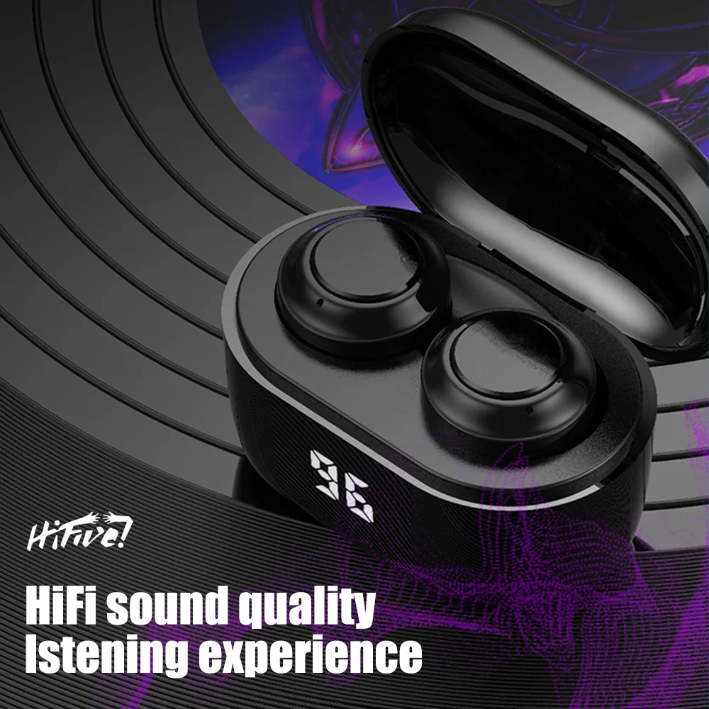  ACCEZZ Mini TWS Wireless Earphone Bluetooth 5 0 IPX4 Waterproof Stereoe Earbuds Micophone Headest 300mAh Sport Gaming Earphones
