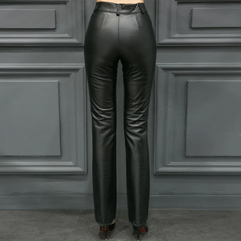 Рисунок 3 - Женские облегающие брюки-карандаш из натуральной кожи