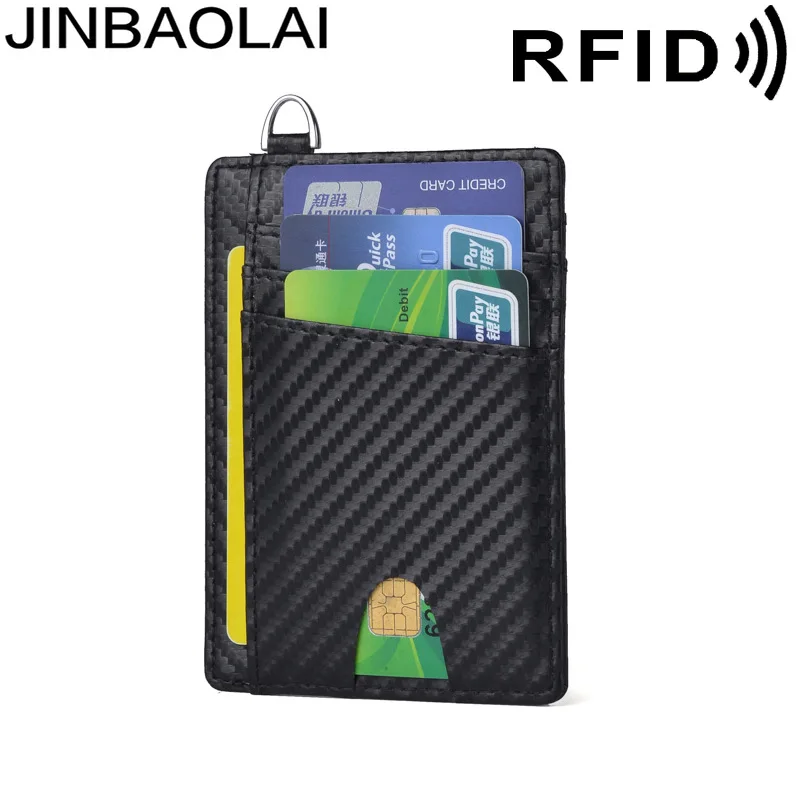 

Anti-Magnetic Men and Women Thin Card Holder Wallet Staff Work Certificate Card Sleeve with Ring Badge Work Card Customization