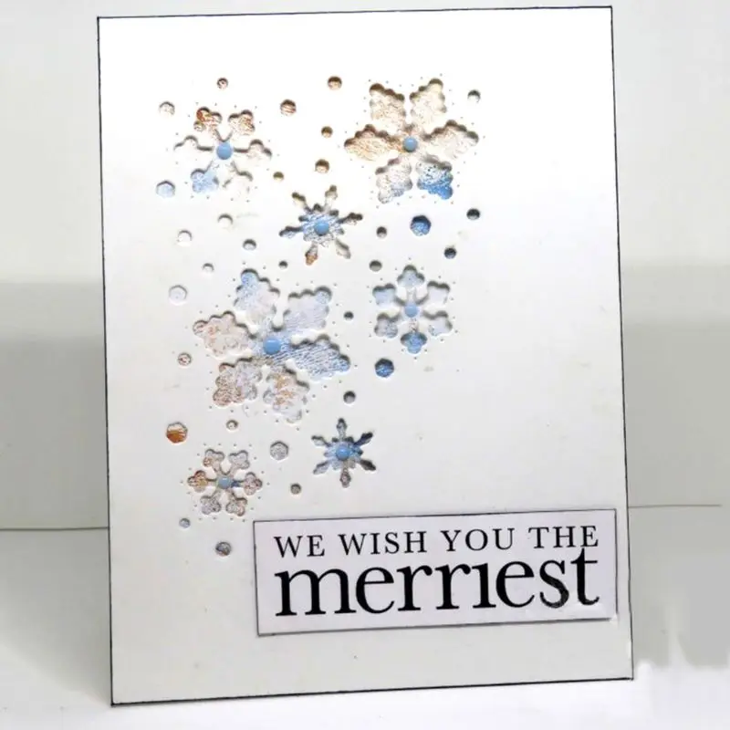 Snowflakes DIY Metal Cutting Dies Stencil Scrapbooking Album Paper Card Crafts M68E