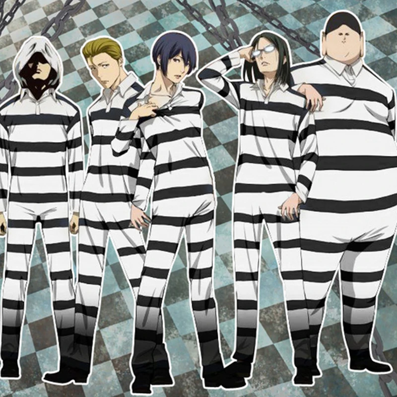 Аниме Prison School Костюмы для косплея тюремная форма комбинезон пижамы костюмы для косплея на Хэллоуин kangoku gakuen Костюмы для косплея
