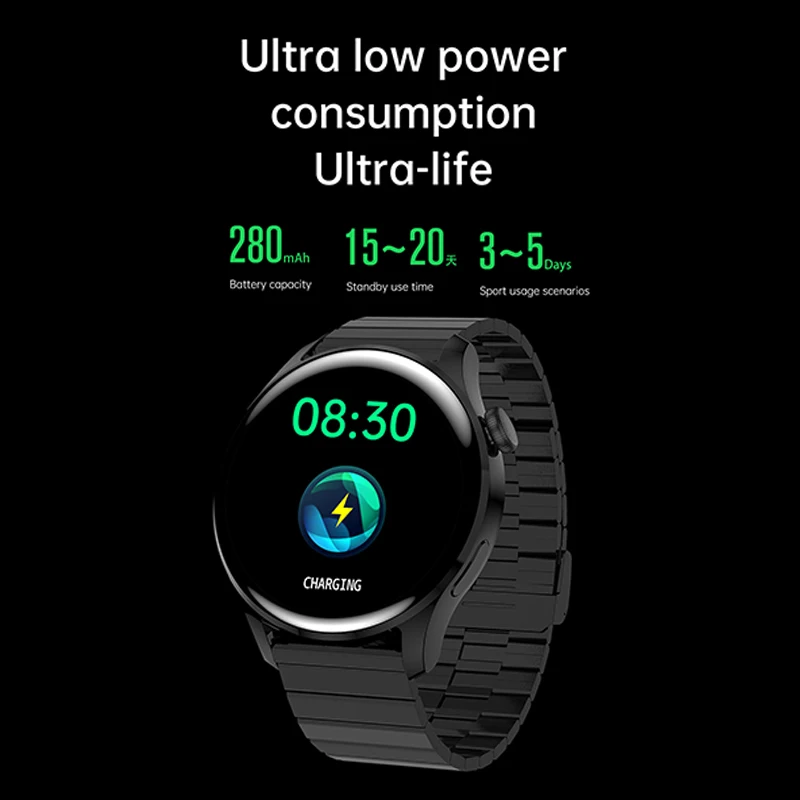para Xiaomi Huawei Apple Telefone Reloj Inteligente Hombre Smartver Homem Ip68 Ecg Ppg 390*390 2022 Relógio Android Ios - Image 6