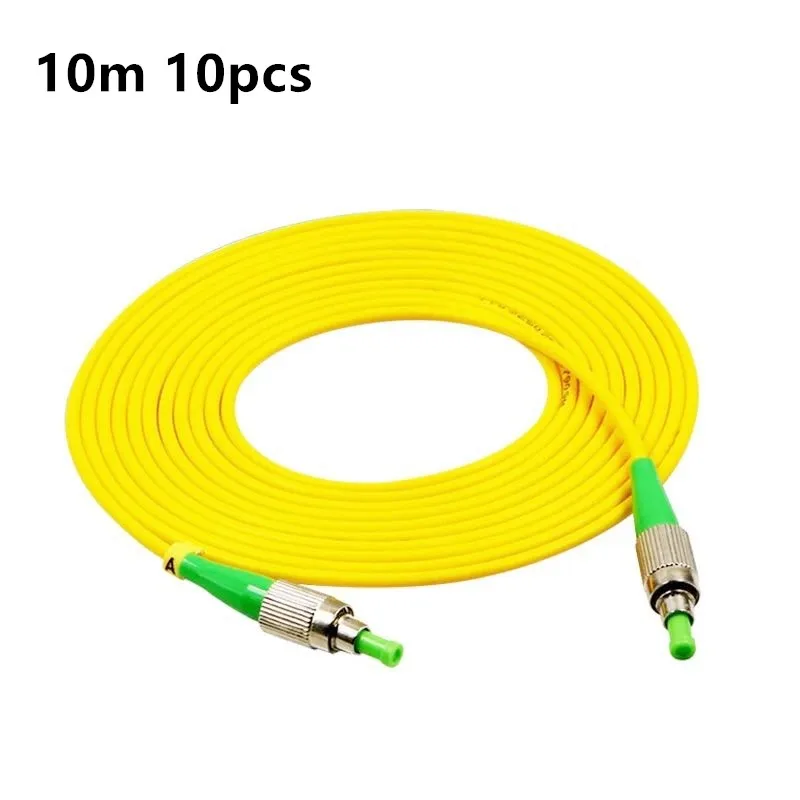 10 шт./пакет FC/APC-FC/APC симплексный режим волоконно-оптический патч-корд кабель 3,0 мм FTTH волоконно-оптический соединительный кабель - Цвет: 10M