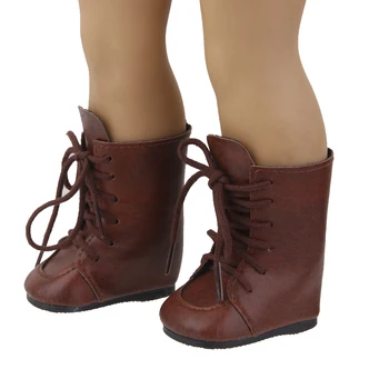 

Doll Lace Up Boots Shoes for 18" American Trendy Shoes Dolls Clother