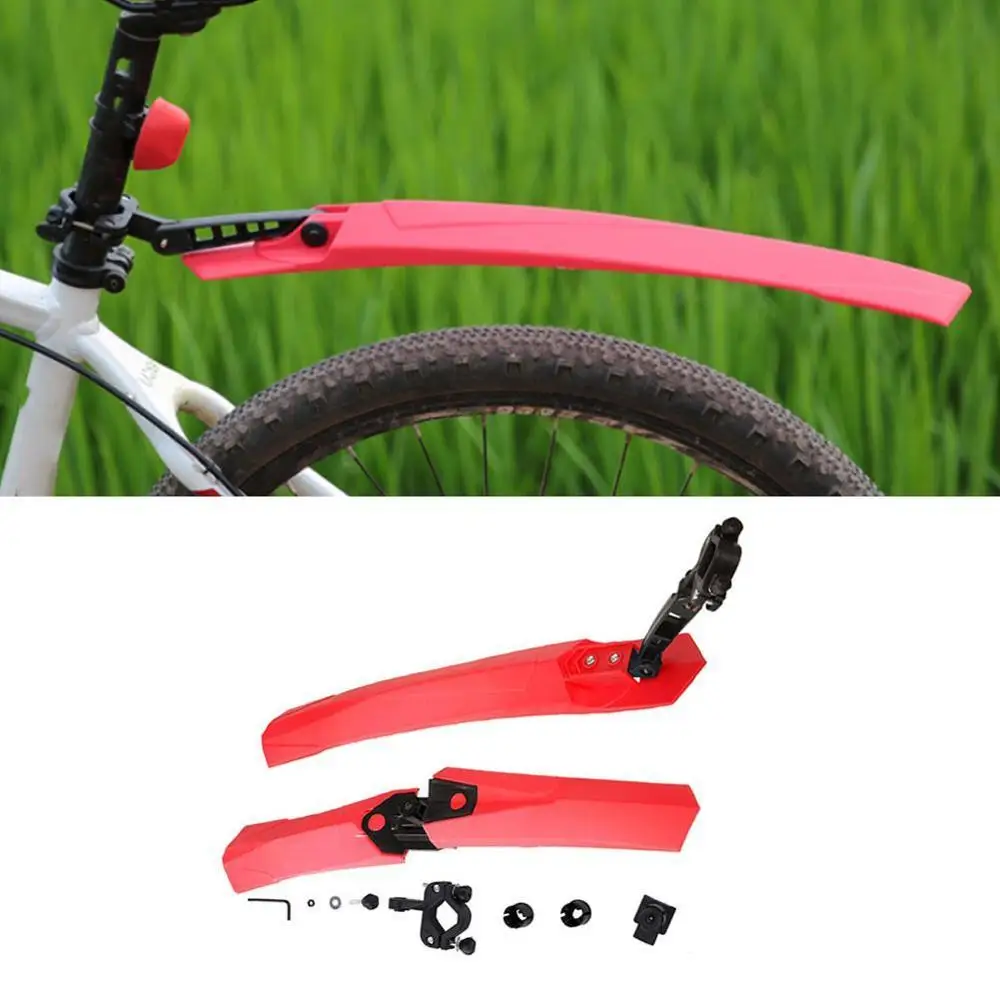 

2 PIECES Plastic Bicycle Fender Mountain Bike Fenders Set Accessories Cycle 26 Inch Quick Release Fender