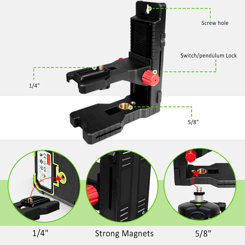 nivelamento em l para suporte de nivel laser universal 02