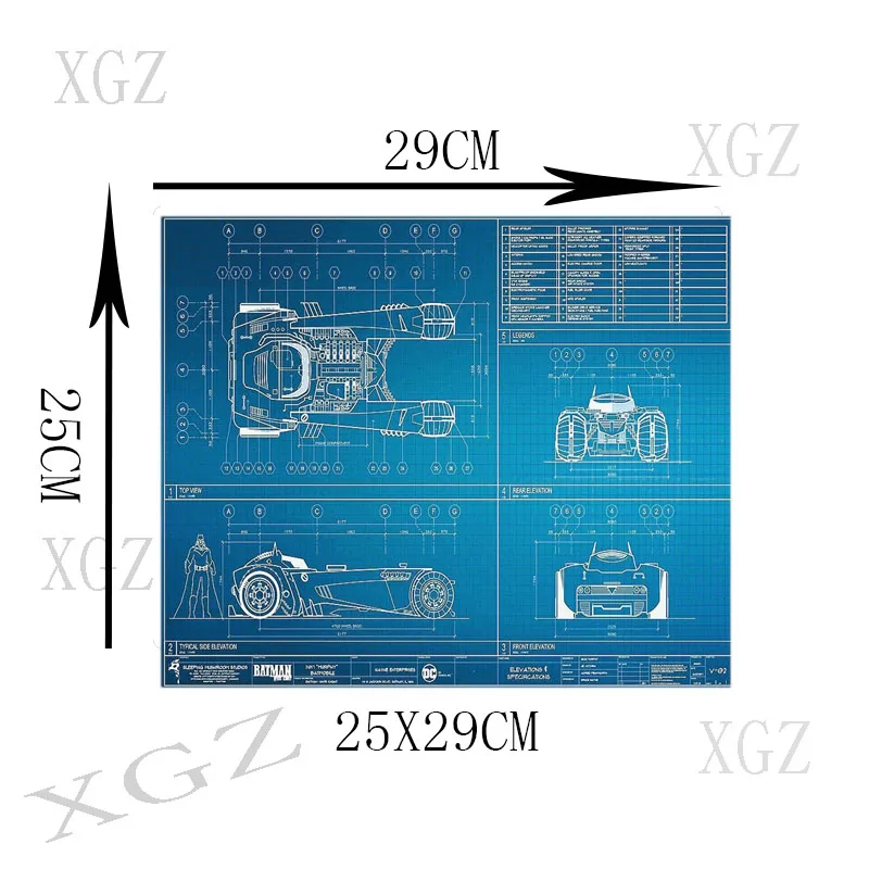 XGZ Cool Car Map Custom Large Game Mouse Pad Black Locking Edge Computer Table Mat Non-slip Personality Coaster Carpet Xxl