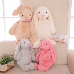 Animales de peluche suaves para niños, conejo de orejas largas para dormir, lindo juguete de peluche de dibujos animados, muñecas de animales de peluche, regalo de cumpleaños para niñas