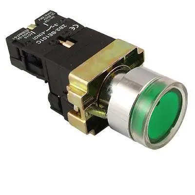

AC 660V 10A Green Light Sign Momentary Push Button Switch 1 NO N/O ZB2-BE101C