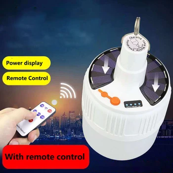 

New Remote Control Solar Rechargeable Bulbs Mobile Night Market Lights Solar Street Lights LED Home Emergency Bulb Light Bulbs