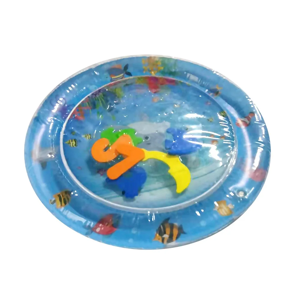 

Inflatable Thicken PVC Baby Kids Water Play Mat Fun Activity Water Play Mat For Babies Hand-eye Coordination & Crawling Training