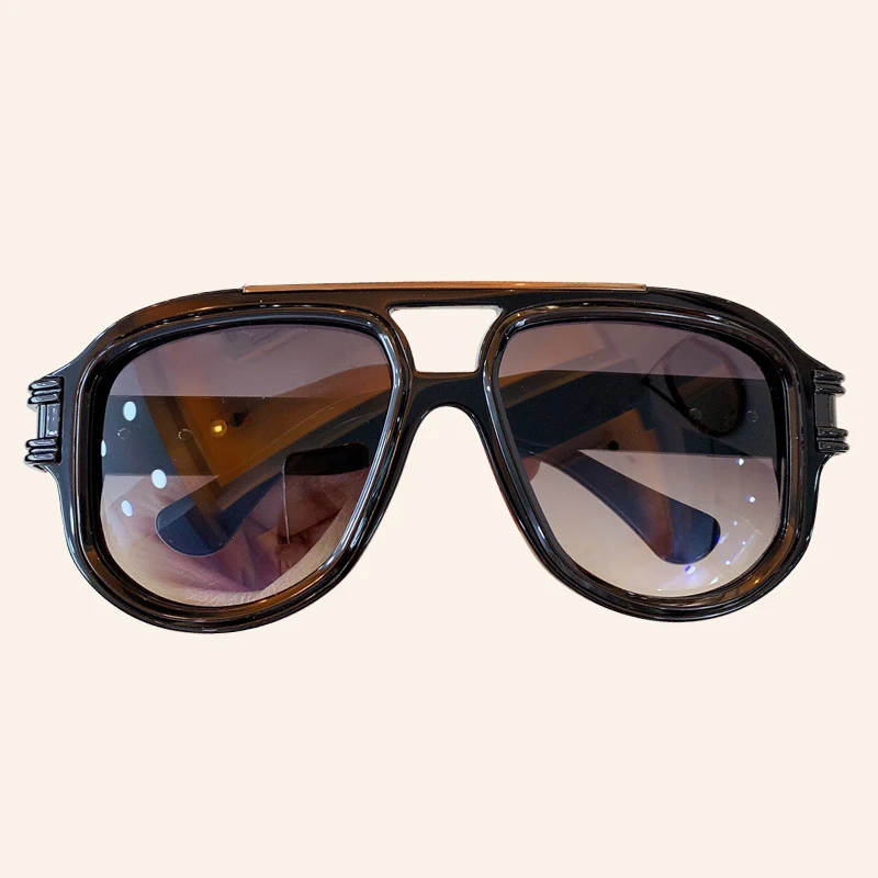 Новые очки пилота, солнцезащитные очки, мужские роскошные брендовые дизайнерские винтажные негабаритные солнцезащитные очки, мужские UV400