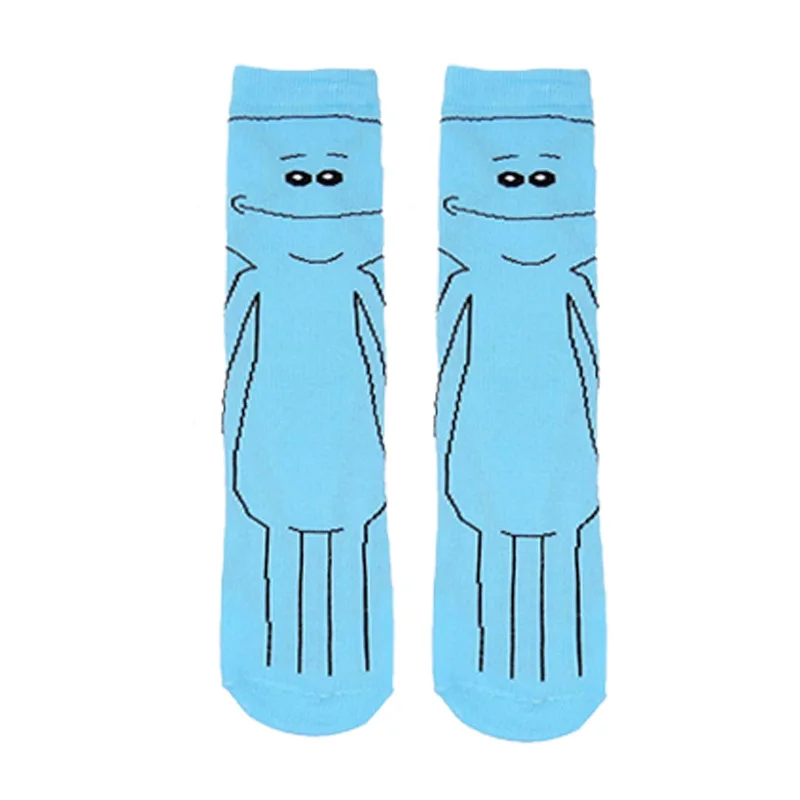 Мужские брендовые хлопковые носки с героями мультфильмов Harajuku, милые женские носки унисекс для скейтбординга, хипстерские модные короткие носки с животным принтом - Цвет: 12