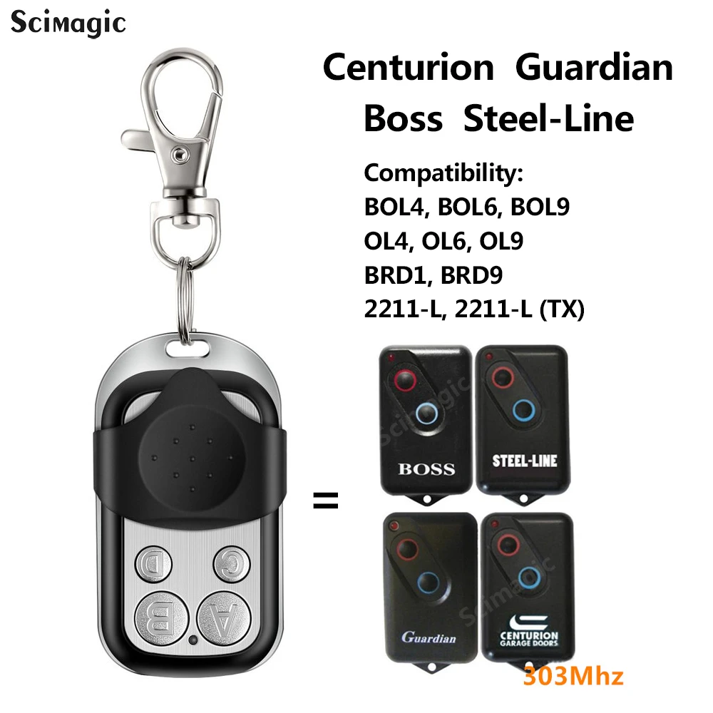 Guardian 21230 21230l Garage Door Compatible Remote Control 303mhz