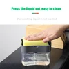 Soap Pump Dispenser with Sponge Holder Cleaning Liquid Container Manual Press Organizer Kitchen Cleaner Tool ► Photo 3/6