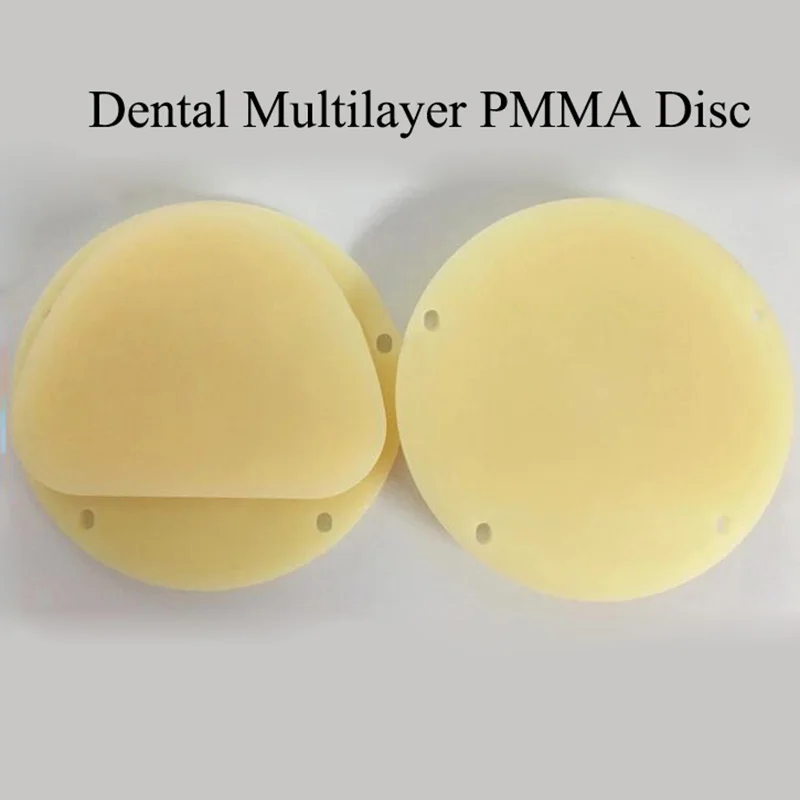 

factory price dental multilayer PMMA disc for amann girrbach milling system dental PMMA block 98MM denture material