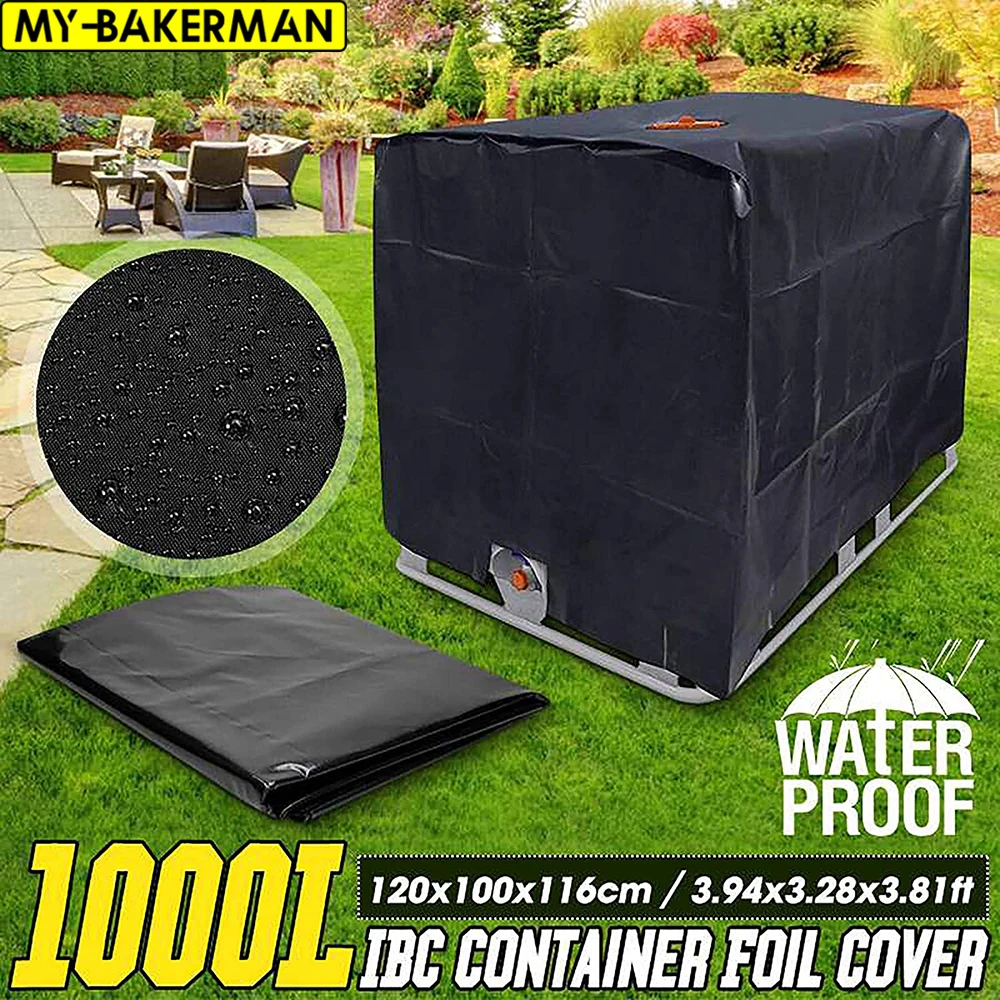 IBC Tank Cover IBC Tank Cover Outdoor Garden Waterproof Cover 1000 liters IBC Rain Water Container Ton Barrel Sun Protective Foil Dust Covers