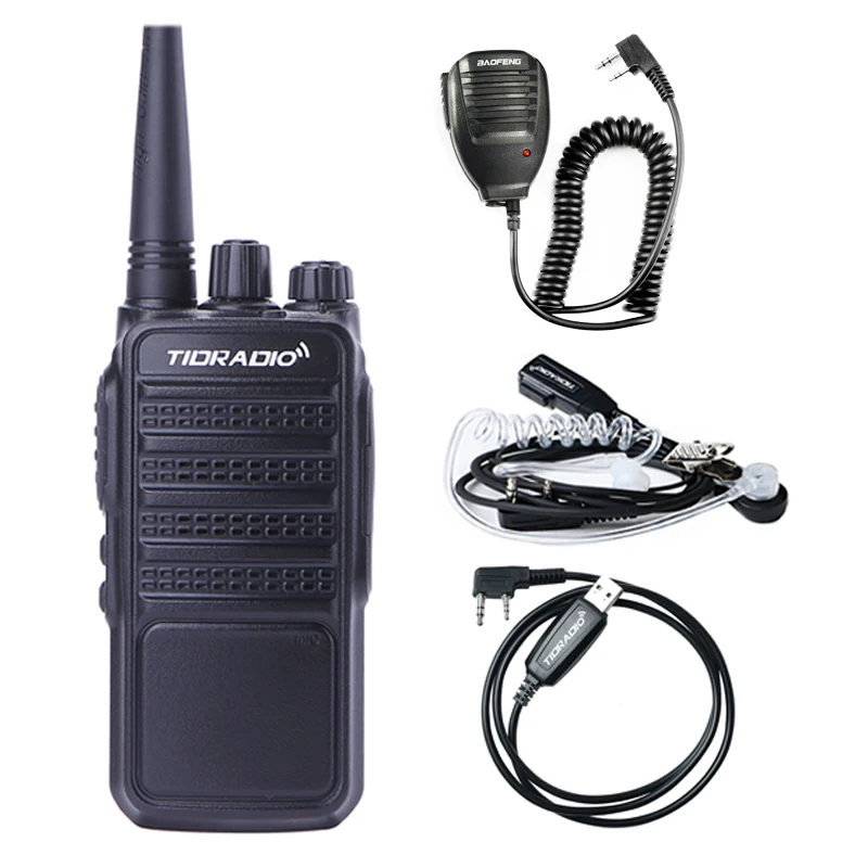 TD-Q2-Parts Портативная Рация TIDRADIO TD-Q2 радиостанции UHF 400-480MHz 16CH 2000mAh аккумулятор рации для охоты HF трансивер Ham радио рация портативная - Color: TD-Q2-Parts