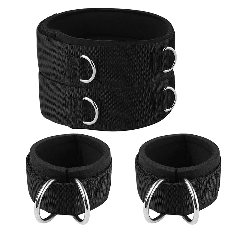 Thigh Straps Ankle Cuffs for Cable Machines Neoprene Padded Fitness Legs Exercise Attachment Adjustable Gym Workout |