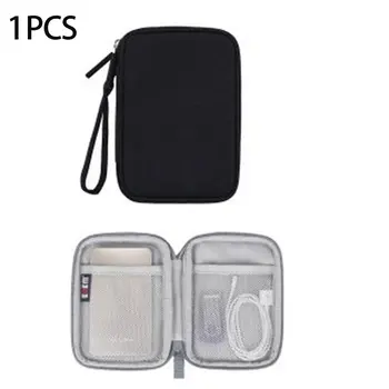 

Digital Storage Bag Data Cable Headsets Bag Portable Mobile Hard Disk Storage Bag Travel Storage Desktop Storage