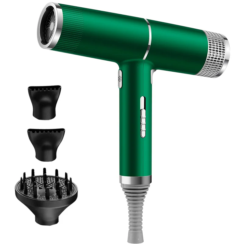 Professional Hair Dryer Hot Cold Wind Anion Blower Strong Power Styling Salon Hairdryer Fast Drying With Diffuser Nozzle Mouth