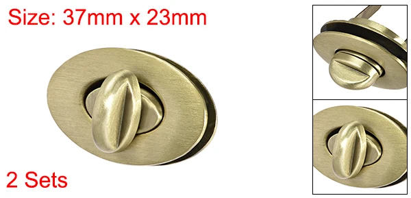 Bruss Brass 37x23mm Uxcell 2 комплекта 4 цвета овальные кошельки твист замок клатчи закрытие 23x17 мм 33x19 мм 37x23 мм 30x24 мм 35x28 мм для DIY изготовления сумок - Цвет: Bruss Brass 37x23mm