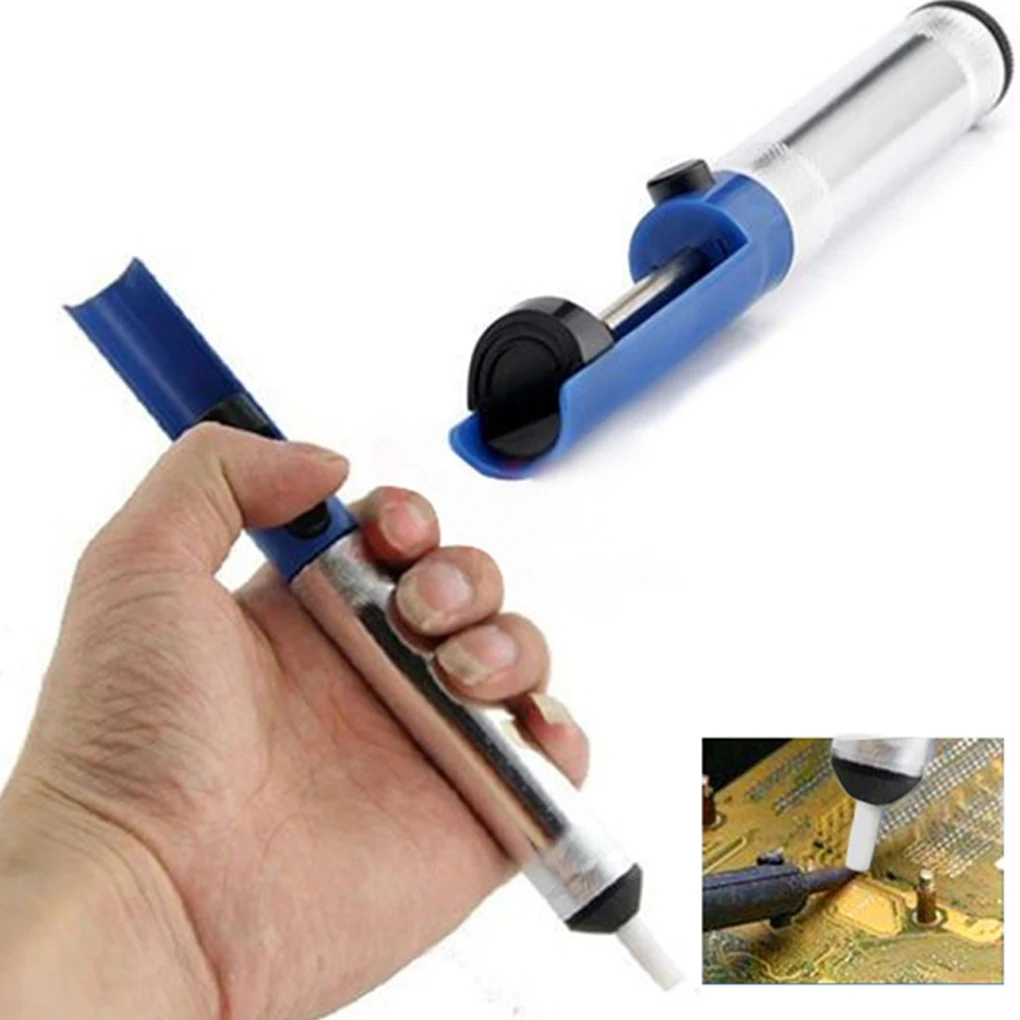 Aluminum Metal Suction Tin Gun Desoldering Pump Soldering Sucker Pen Vacuum Removal Tool Iron Desolder Hand Welding Tool