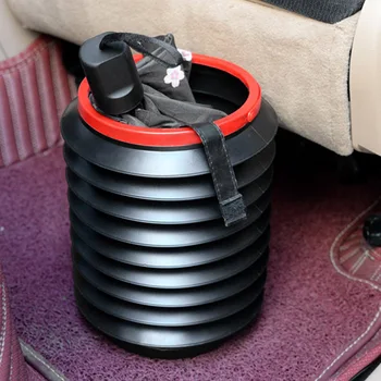 

4L Car Trash Can Storage Organiser Foldable Telescopic Multifunction Magic Barrels Dust Bin C44