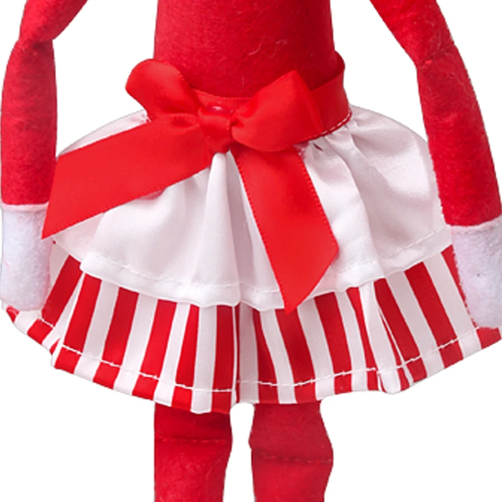 Christmas Elf Doll Fairy Red Clothes Bow Skirt Dress Toys For Children Accessories Christmas Gift Elves(No Doll)m29 Christmas Elf Doll Fairy Red Clothes Bow Skirt Dress Toys For Children Accessories Christmas Gift Elves(No Doll)m29