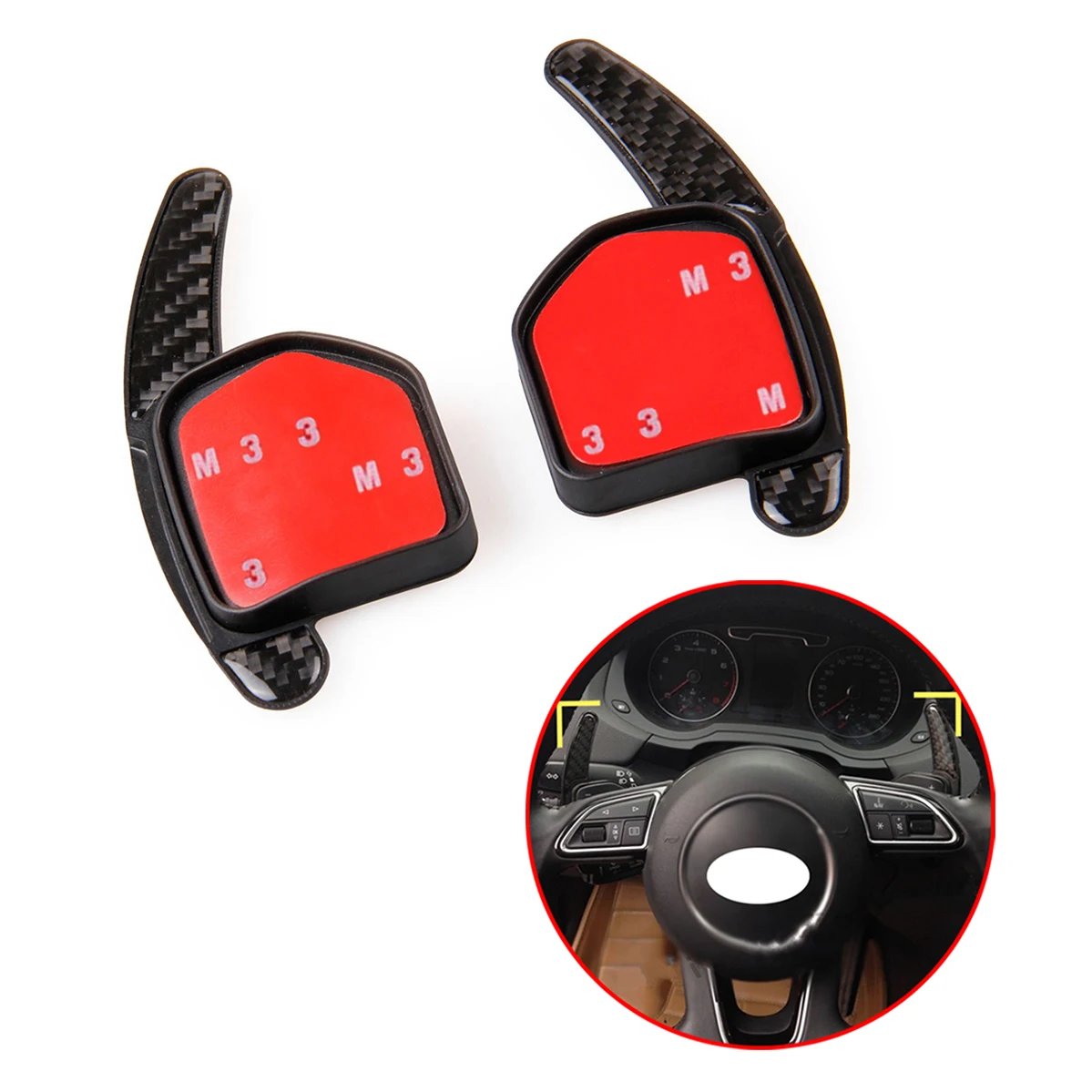 Car Shift Paddle Shifter Steering Wheel Fit For Audi A1 A3 S3 RS3 A4 S4 S5 RS5 A6 S6 RS6 S7 Q5 Q7 TT DSG Accessories