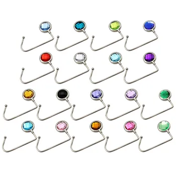 

New Storage Hook Metal Bag Hook Hanger Creative Bag Purse Holder Shell Purse Handbag Portable Table Hook Travel Home Storage