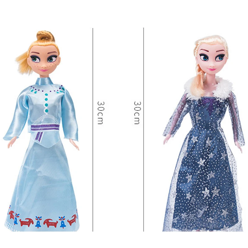 30 см disney Frozen 2 игрушки принцесса Эльза Анна Олаф модные куклы Коллекция аксессуаров экшн-фигурка модель для девочек рождественские подарки - Цвет: no box
