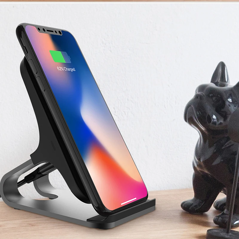 10 Вт Быстрое беспроводное зарядное устройство для iphone xaiomi note 9 qi Беспроводное зарядное устройство для samsung Note 9 Note 8 S10 Plus Беспроводная зарядная площадка