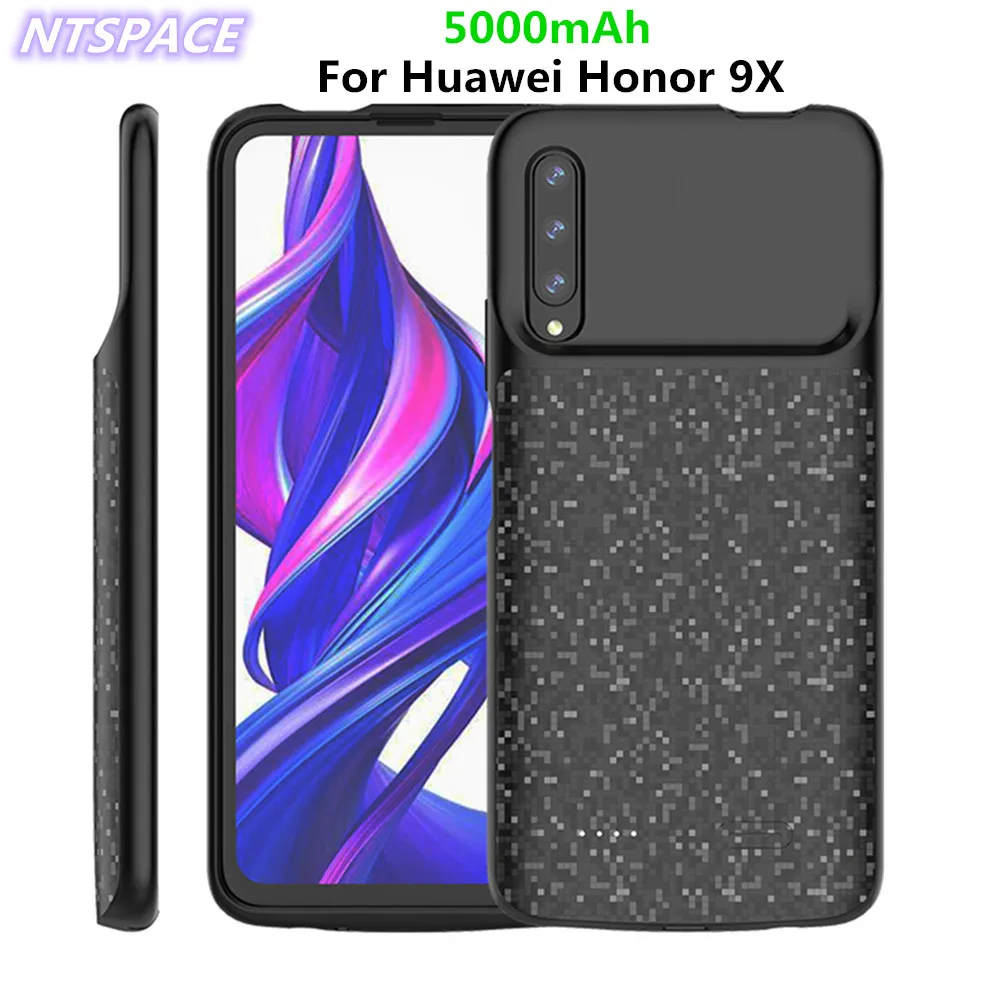 

Power bank Case 5000mAh Extended Phone Battery Power Case For Huawei Honor 9X Battery Charger Cover Backup Battery Charger Case