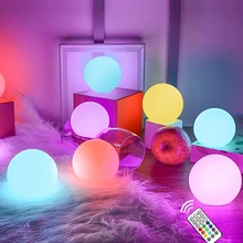 Boule lumineuse à LED avec télécommande, couleur changeante, gonflable, pour la plage ou l'eau, décoration d'ambiance de Concert