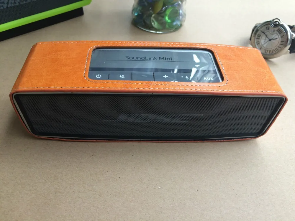 Чехол для динамика для Bose Soundlink Mini I II III из искусственной кожи мини аудио чехол сумка подходит для Bose динамик нет фирменный защитный чехол - Цвет: Brown