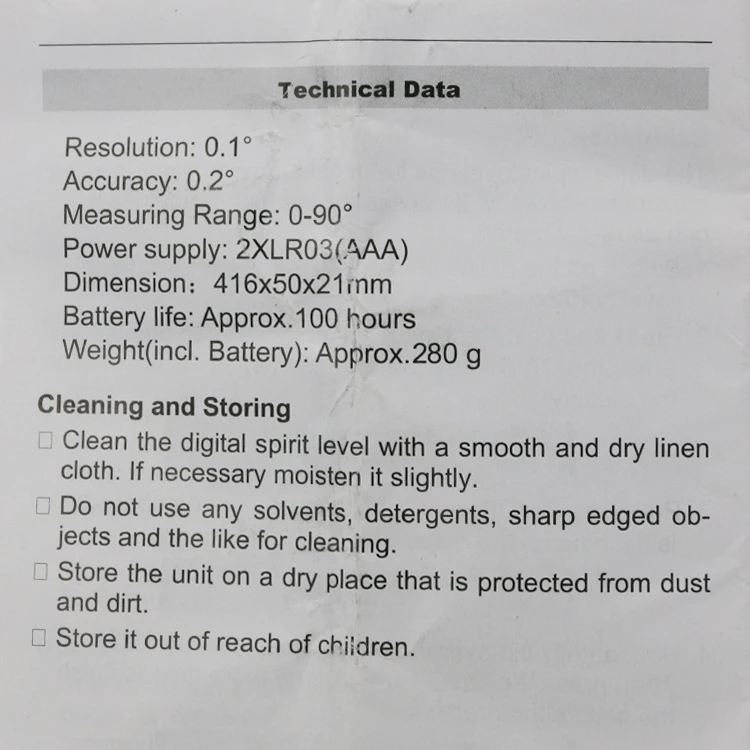 Цифровой Угол Finder уровень 360 градусов диапазон Дух Уровень вертикально Инклинометр линейка транспортира LT477