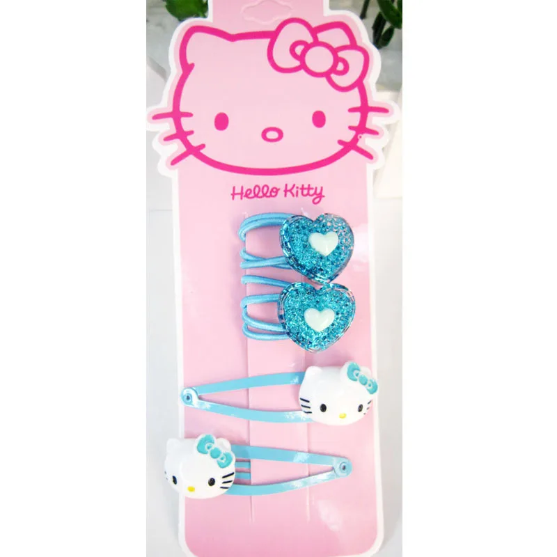 Аксессуары для волос для девочек hello kitty заколка для волос галстук принцессы розовый хвост держатель