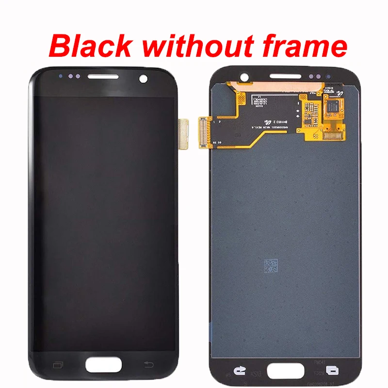 Супер AMOLED ЖК-дисплей Замена с рамкой для 5,1 ''SAMSUNG Galaxy S7 дисплей G930 G930F сенсорный экран дигитайзер Сервисный пакет