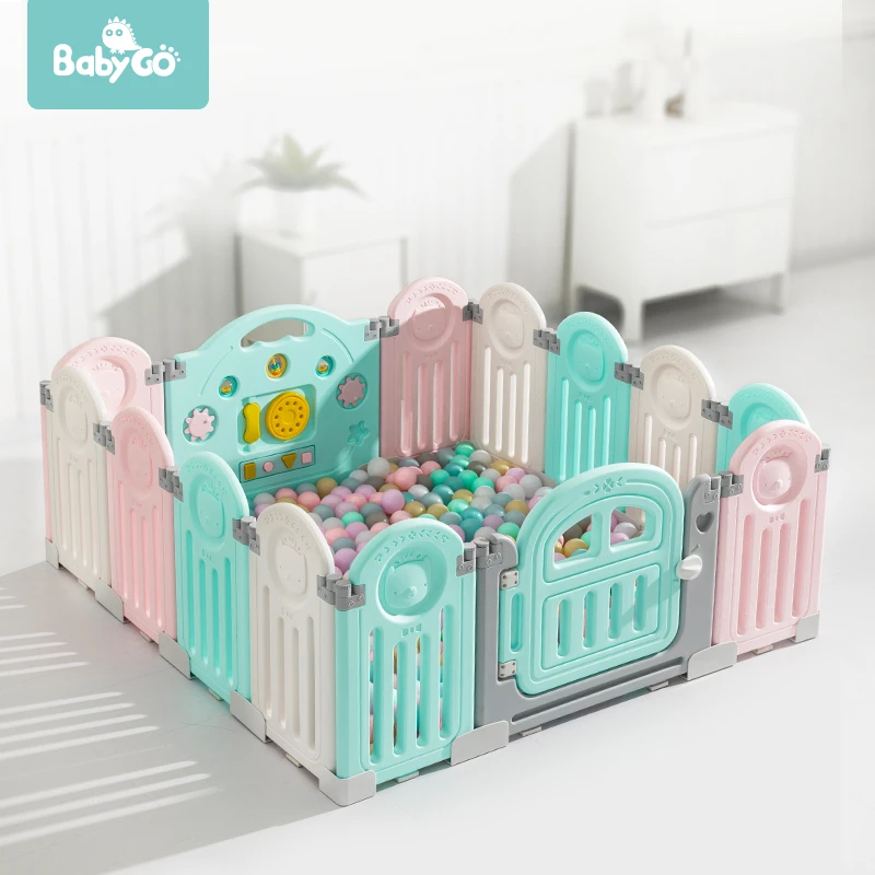 Babygo Foldable Baby Playpen Indoor Activity Center Toddler Crawl Play Yard Baby Fence (single Piece) - Baby Playpens - AliExpress