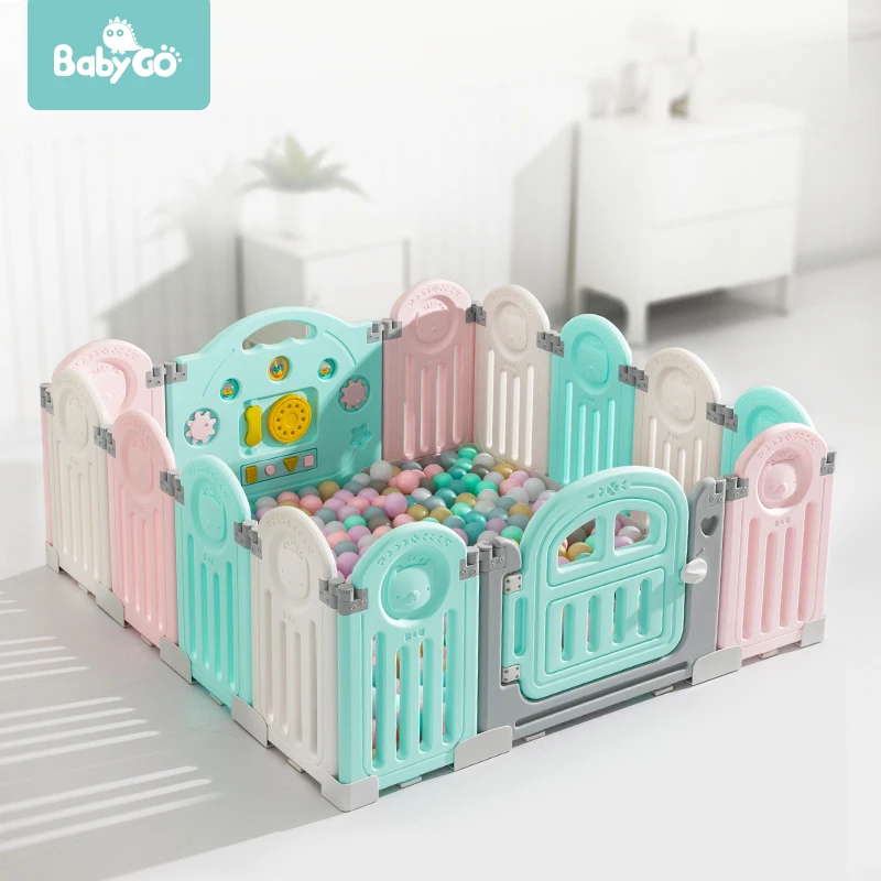 babyGO Parc bébé de jeu bois