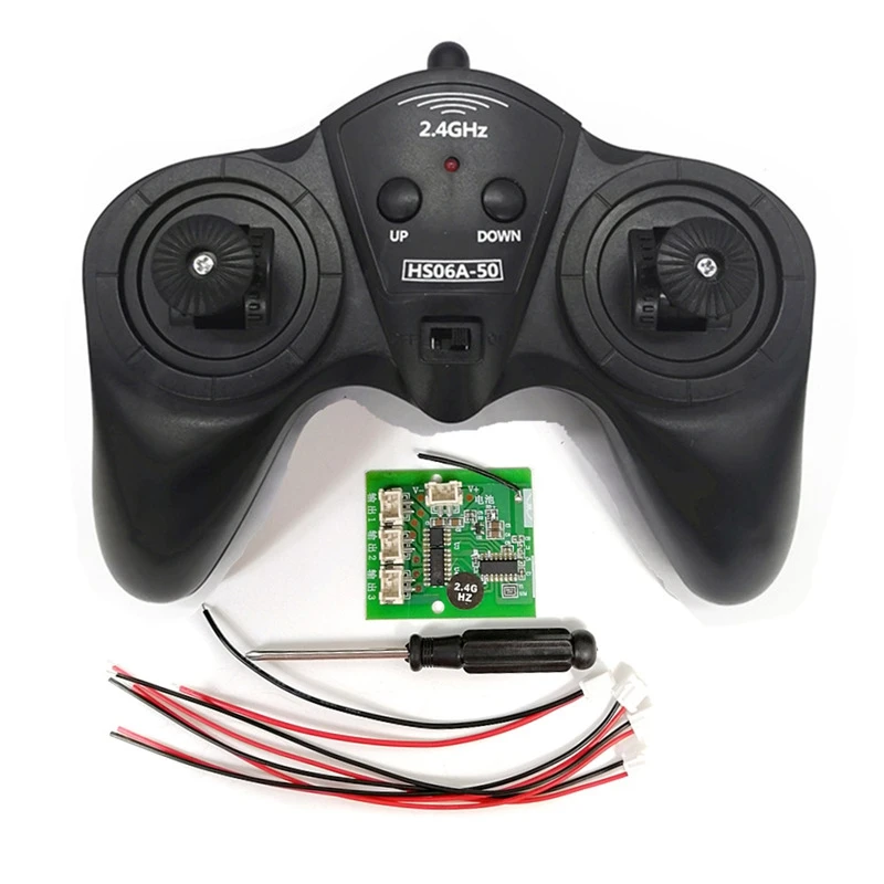 6CH 2.4G Remote Controller Power Transmitter Receiver Radio System For DIY RC Boat Cars 50M