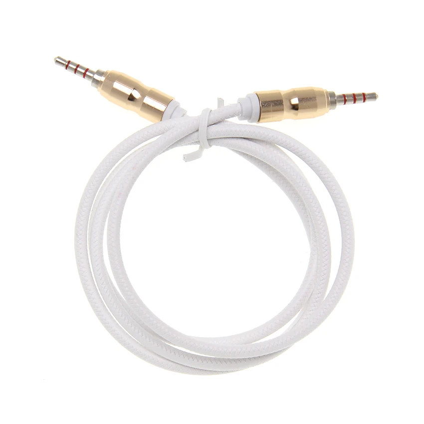 Aux Cable 3 5mm Jack Gold Plated Audio Cables for Computer Mobile Phone Speaker For Car Headphone Extension AUX Cord 100pcs