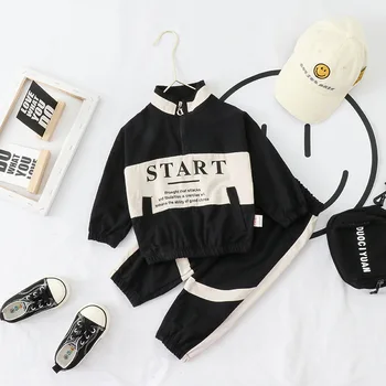 

Kids Clothes Sport Suits For Boys Autumn Baby Boy Clothes Printed Hoodie+Pants 2pcs Outfit Suit Infant Clothes For Little Boys