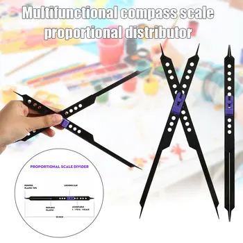 

10 Inches Proportional Scale Divider Drawing Tool for Artists Adjustable Plastic VDX99