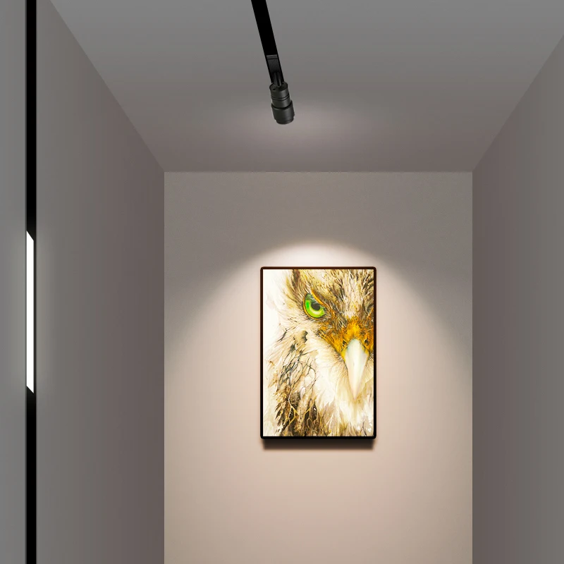 SCON بالجملة جديد 7 واط Led أضواء المسارات النظام المغناطيسي أضواء المسارات 6-60 درجة COB للتدوير فوكوسابل