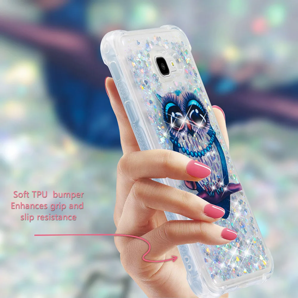 Ударопрочный чехол из ТПУ с блестящими бриллиантами для samsung Galaxy A8 Plus J2 Pro J3 J5 J7 Note 8 S5 S6 S7 Edge Prime J330 J530 J730